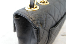Load image into Gallery viewer, CHANEL Medium Matelasse single flap chain shoulder bag Caviar skin Black/Gold hadware Shoulder bag 700090070
