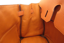 Load image into Gallery viewer, HERMES BIRKIN 30 Togo leather Orange □K Engraving Hand bag 700060305