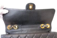 Load image into Gallery viewer, CHANEL Medium Matelasse single flap chain shoulder bag Caviar skin Black/Gold hadware Shoulder bag 700090070