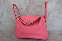 Load image into Gallery viewer, HERMES LINDY 26 Evercolor leather Rose azalee A Engraving Shoulder bag 700070292
