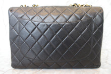 Load image into Gallery viewer, CHANEL Medium Matelasse single flap chain shoulder bag Lambskin Black/Gold hadware Shoulder bag 700090125