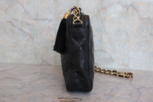 画像をギャラリービューアに読み込む, CHANEL/シャネル マトラッセフリンジチェーンショルダーバッグ ラムスキン ブラック/ゴールド金具 ショルダーバッグ 800080002