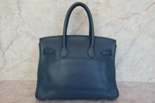 将图片加载到图库查看器,HERMES BIRKIN 30 Swift leather Blue de presse □L刻印 Hand bag 700120225