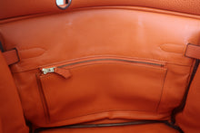 画像をギャラリービューアに読み込む, HERMES/エルメス バーキン30 トゴ オレンジ □H刻印 ハンドバッグ 800040148