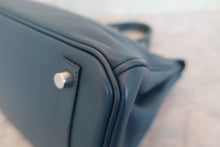 将图片加载到图库查看器,HERMES BIRKIN 30 Swift leather Blue de presse □L刻印 Hand bag 700120225