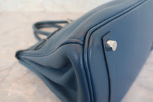 将图片加载到图库查看器,HERMES BIRKIN 30 Swift leather Blue de presse □L刻印 Hand bag 700120225