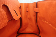 画像をギャラリービューアに読み込む, HERMES/エルメス バーキン30 トゴ オレンジ □H刻印 ハンドバッグ 800040148