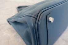 将图片加载到图库查看器,HERMES BIRKIN 30 Swift leather Blue de presse □L刻印 Hand bag 700120225