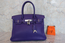 画像をギャラリービューアに読み込む, HERMES/エルメス バーキン30 トリヨンクレマンス アイリス □N刻印 ハンドバッグ 800040157