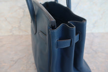 将图片加载到图库查看器,HERMES BIRKIN 30 Swift leather Blue de presse □L刻印 Hand bag 700120225