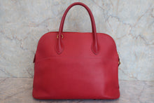 将图片加载到图库查看器,HERMES BOLIDE 35 Graine Couchevel leather Rouge vif 〇W刻印 Shoulder bag 800010222
