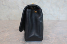 Load image into Gallery viewer, CHANEL Diana matelasse chain shoulder bag Lambskin Black/Gold hadware Shoulder bag 800030130