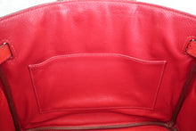 將圖片載入圖庫檢視器 HERMES/エルメス バーキン30 オーストリッチ ルージュ □I刻印 ハンドバッグ 700040107