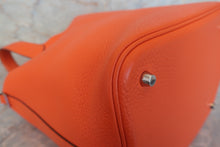 将图片加载到图库查看器,HERMES PICOTIN LOCK MM Clemence leather Feu □R刻印 Hand bag 700120238