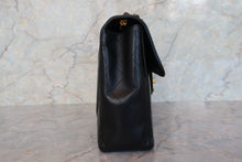Load image into Gallery viewer, CHANEL Medium Matelasse single flap chain shoulder bag Lambskin Black/Gold hadware Shoulder bag 700100071