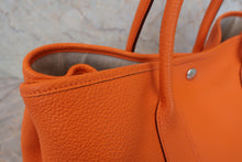 画像をギャラリービューアに読み込む, HERMES/エルメス ガーデンパーティPM ネゴンダ オレンジ □O刻印 トートバッグ 800050028