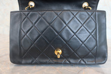 Load image into Gallery viewer, CHANEL Diana matelasse chain shoulder bag Lambskin Black/Gold hadware Shoulder bag 800030130