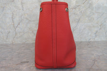 Load image into Gallery viewer, HERMES  GARDEN PARTY PM Country leather Rouge pivoine R Engraving Tote bag 700030105