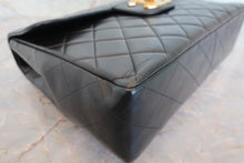 Load image into Gallery viewer, CHANEL Medium Matelasse single flap chain shoulder bag Lambskin Black/Gold hadware Shoulder bag 700100071