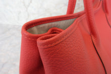 Load image into Gallery viewer, HERMES  GARDEN PARTY PM Country leather Rouge pivoine R Engraving Tote bag 700030105