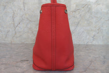 Load image into Gallery viewer, HERMES  GARDEN PARTY PM Country leather Rouge pivoine R Engraving Tote bag 700030105