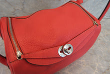 Load image into Gallery viewer, HERMES LINDY 26 Clemence leather Rouge pivoine T Engraving  Shoulder bag 700050250