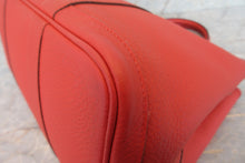 Load image into Gallery viewer, HERMES  GARDEN PARTY PM Country leather Rouge pivoine R Engraving Tote bag 700030105