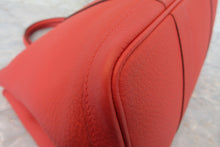 Load image into Gallery viewer, HERMES  GARDEN PARTY PM Country leather Rouge pivoine R Engraving Tote bag 700030105