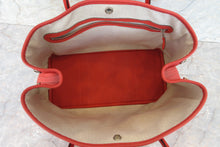 Load image into Gallery viewer, HERMES  GARDEN PARTY PM Country leather Rouge pivoine R Engraving Tote bag 700030105