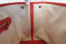 Load image into Gallery viewer, HERMES  GARDEN PARTY PM Country leather Rouge pivoine R Engraving Tote bag 700030105
