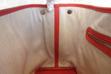 Load image into Gallery viewer, HERMES  GARDEN PARTY PM Country leather Rouge pivoine R Engraving Tote bag 700030105