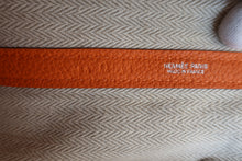 画像をギャラリービューアに読み込む, HERMES/エルメス ガーデンパーティPM ネゴンダ オレンジ □O刻印 トートバッグ 800050028