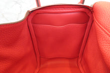 Load image into Gallery viewer, HERMES LINDY 26 Clemence leather Rouge pivoine T Engraving  Shoulder bag 700050250