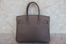 Load image into Gallery viewer, HERMES BIRKIN 30 Epsom leather Etain □P Engraving Hand bag 700100102