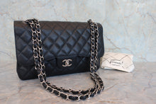 画像をギャラリービューアに読み込む, CHANEL/シャネル 中マトラッセWフラップWチェーンショルダーバッグ キャビアスキン ブラック/シルバー金具 ショルダーバッグ 800080001