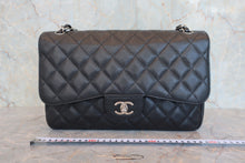 画像をギャラリービューアに読み込む, CHANEL/シャネル 中マトラッセWフラップWチェーンショルダーバッグ キャビアスキン ブラック/シルバー金具 ショルダーバッグ 800080001