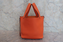 画像をギャラリービューアに読み込む, HERMES/エルメス ピコタンロックPM トリヨンクレマンス オレンジポピー T刻印 ハンドバッグ 800010219