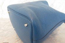 将图片加载到图库查看器,HERMES PICOTIN LOCK MM Clemence leather Blue de galice □R刻印 Hand bag 700100168