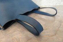 将图片加载到图库查看器,HERMES PICOTIN LOCK MM Clemence leather Blue de galice □R刻印 Hand bag 700100168