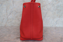 Load image into Gallery viewer, HERMES GARDEN PARTY PM Country leather Rouge pivoine R Engraving Tote bag 700110143