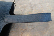 将图片加载到图库查看器,HERMES PICOTIN LOCK MM Clemence leather Blue de galice □R刻印 Hand bag 700100168