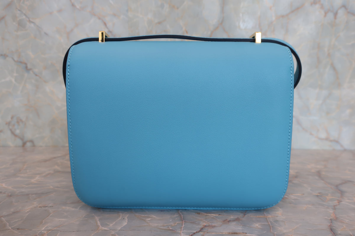 HERMES／エルメス コンスタンス3 ミニ ヴォースイフト セレスト C刻印