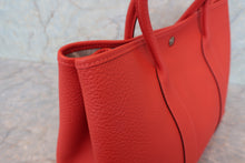 Load image into Gallery viewer, HERMES GARDEN PARTY PM Country leather Rouge pivoine R Engraving Tote bag 700110143