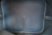 将图片加载到图库查看器,HERMES PICOTIN LOCK MM Clemence leather Blue de galice □R刻印 Hand bag 700100168