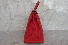 画像をギャラリービューアに読み込む, HERMES/エルメス ケリー35 トリヨンクレマンス ルージュカザック □Q刻印 ショルダーバッグ 700030078