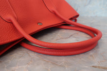 Load image into Gallery viewer, HERMES GARDEN PARTY PM Country leather Rouge pivoine R Engraving Tote bag 700110143