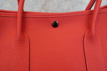 Load image into Gallery viewer, HERMES GARDEN PARTY PM Country leather Rouge pivoine R Engraving Tote bag 700110143
