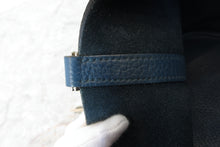 将图片加载到图库查看器,HERMES PICOTIN LOCK MM Clemence leather Blue de galice □R刻印 Hand bag 700100168