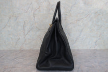 将图片加载到图库查看器,HERMES BIRKIN 40 Togo leather Black 〇W刻印 Hand bag 700110043