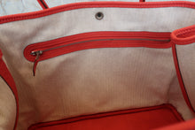 Load image into Gallery viewer, HERMES GARDEN PARTY PM Country leather Rouge pivoine R Engraving Tote bag 700110143
